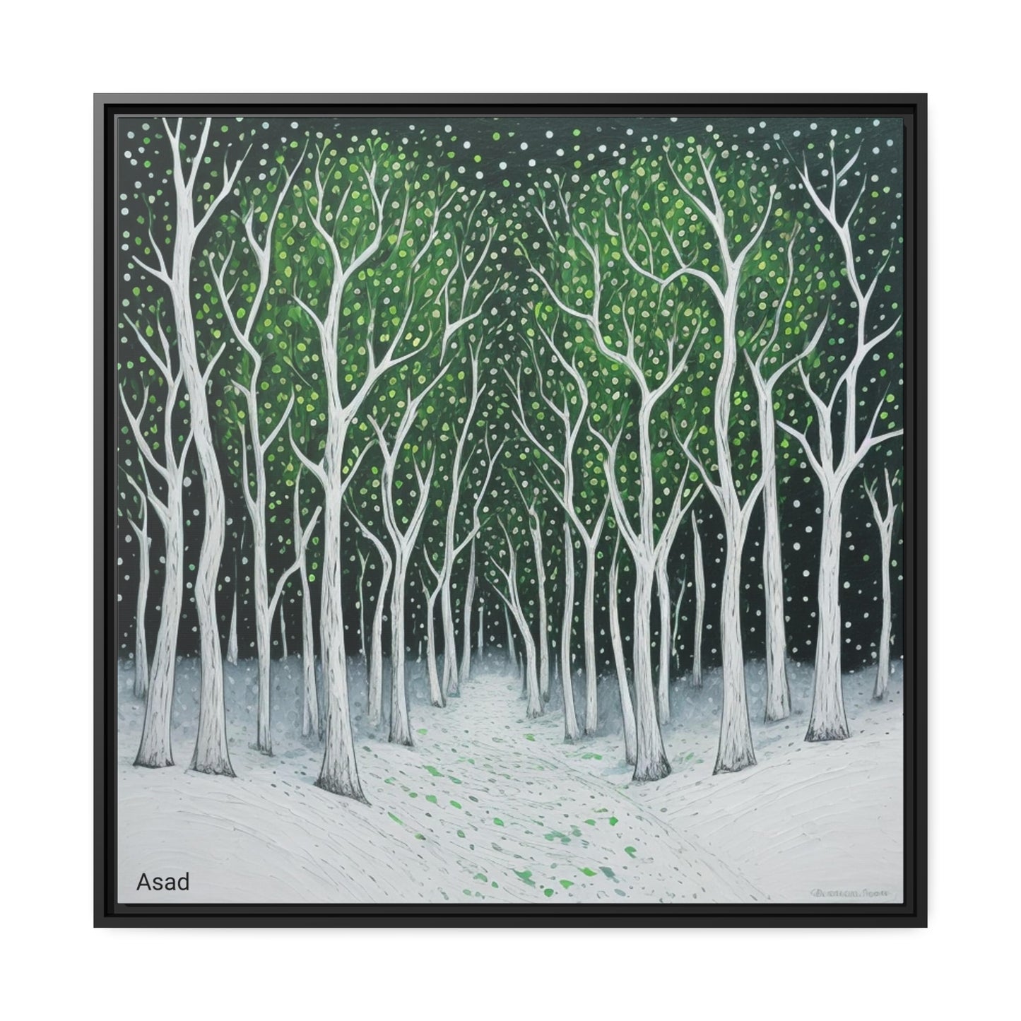 Matte Canvas, Black Frame