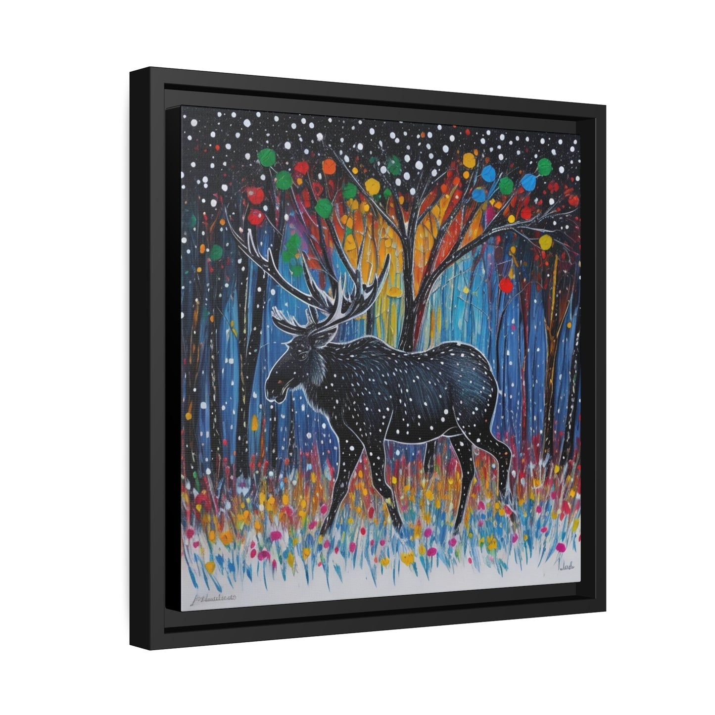 Matte Canvas, Black Frame