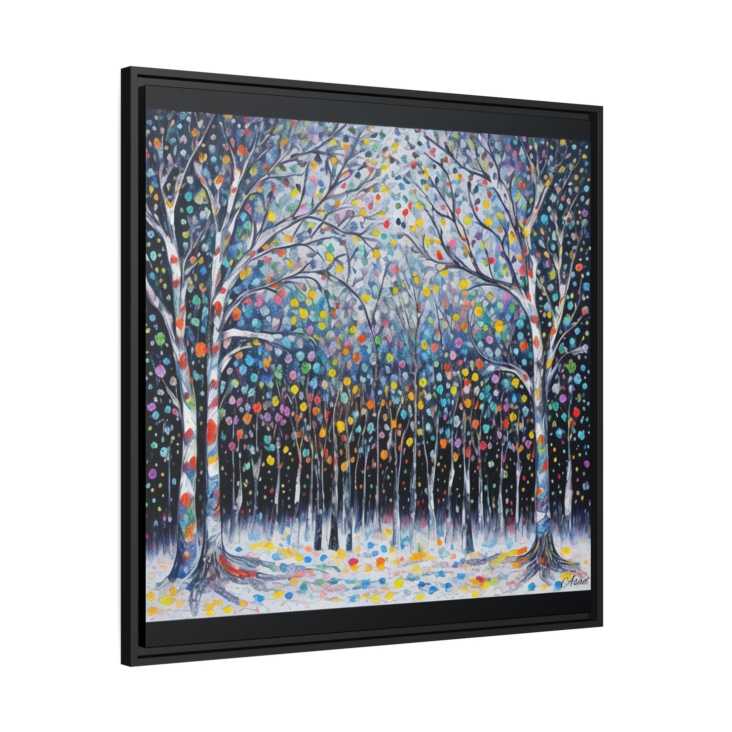 Matte Canvas, Black Frame