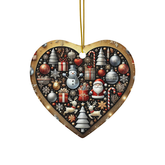 Ceramic Ornament, 4 Shapes
