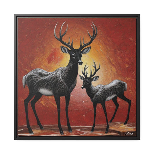 Matte Canvas, Black Frame