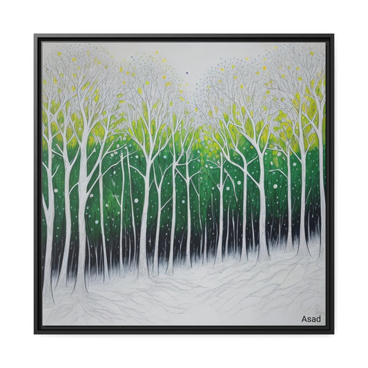 Matte Canvas, Black Frame