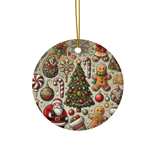 Ceramic Ornament, 4 Shapes