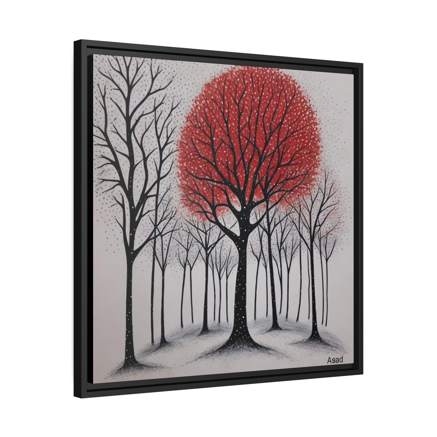 Matte Canvas, Black Frame