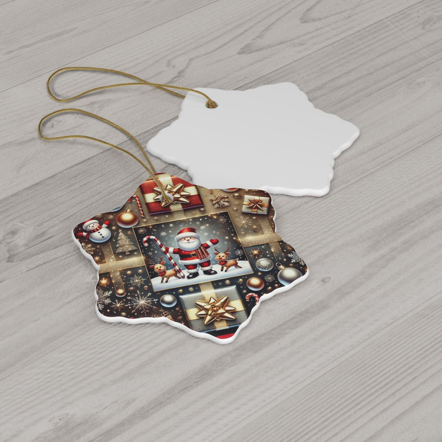Ceramic Ornament, 4 Shapes