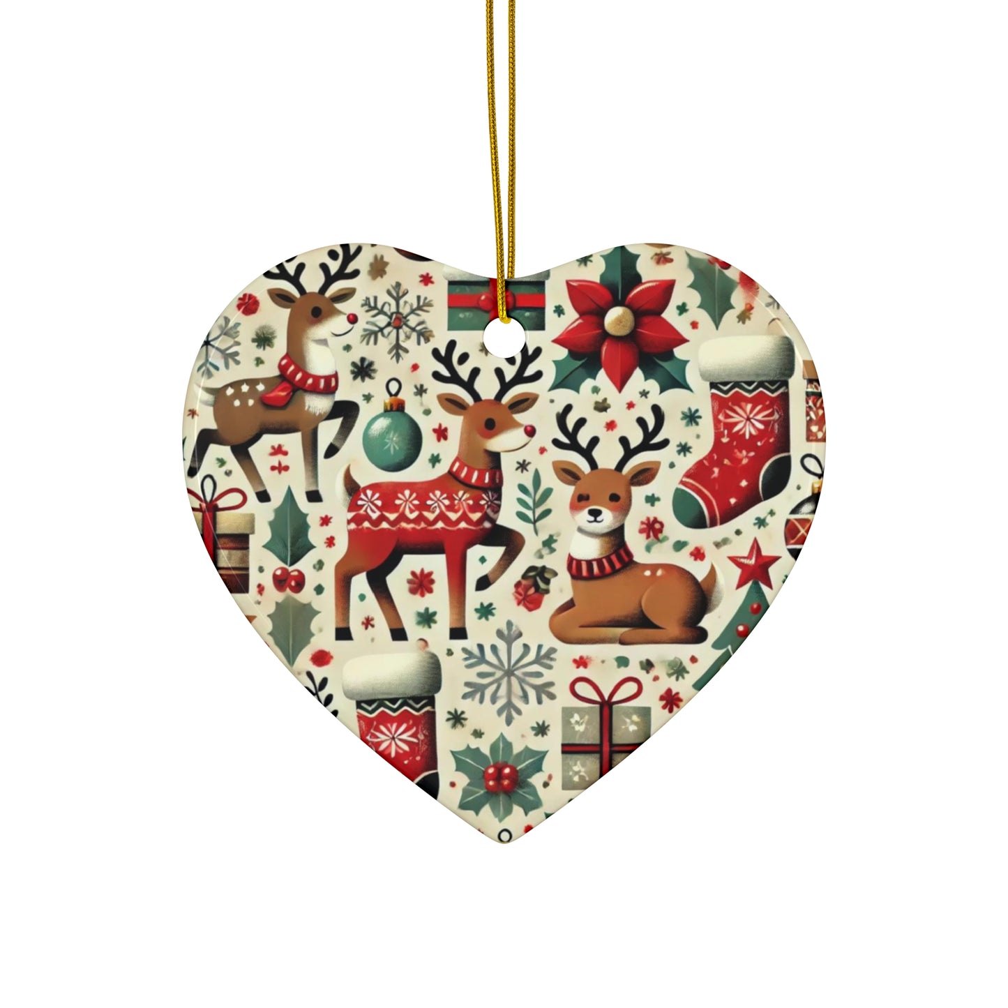 Ceramic Ornament, 4 Shapes