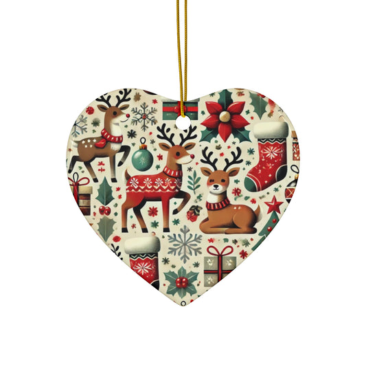 Ceramic Ornament, 4 Shapes