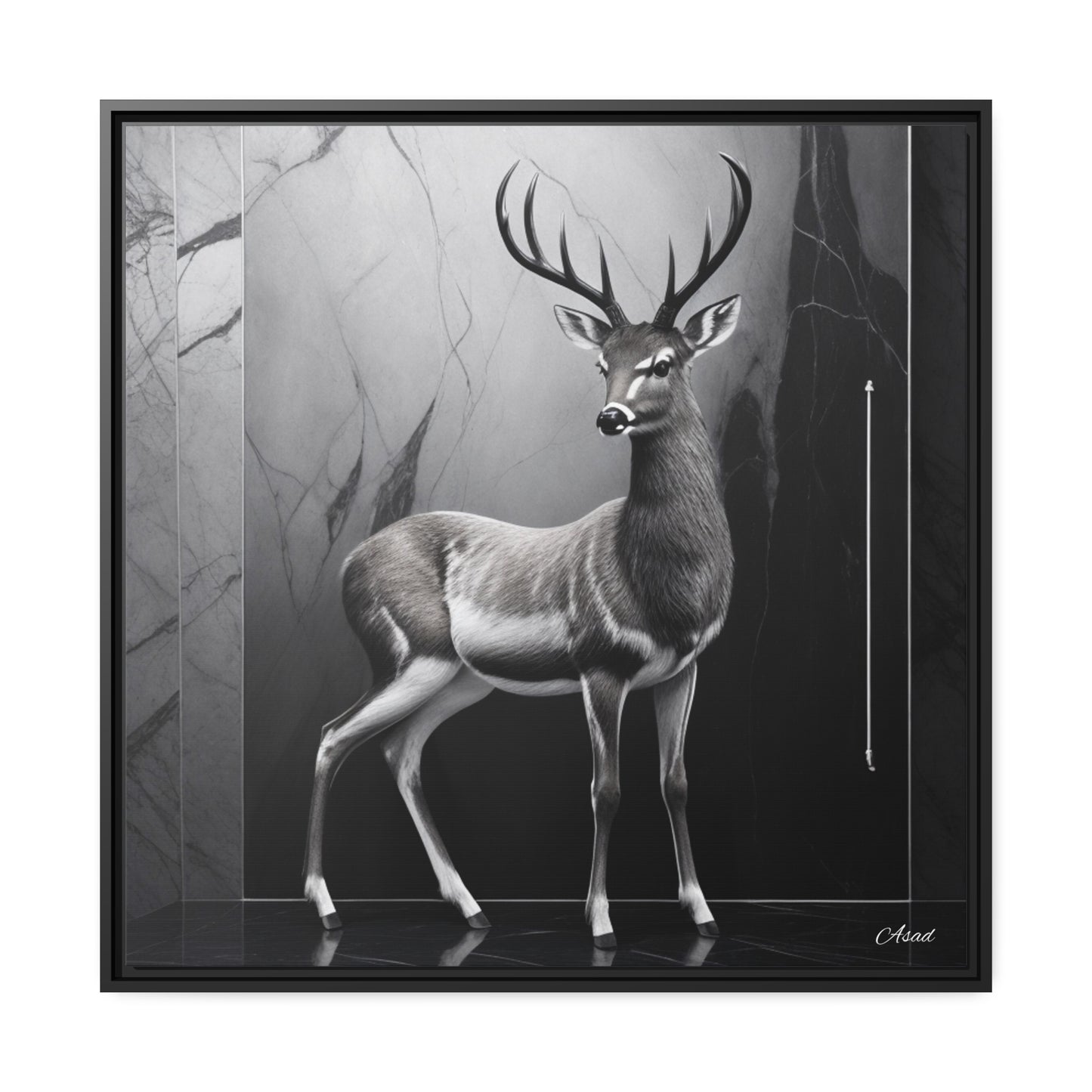 Matte Canvas, Black Frame