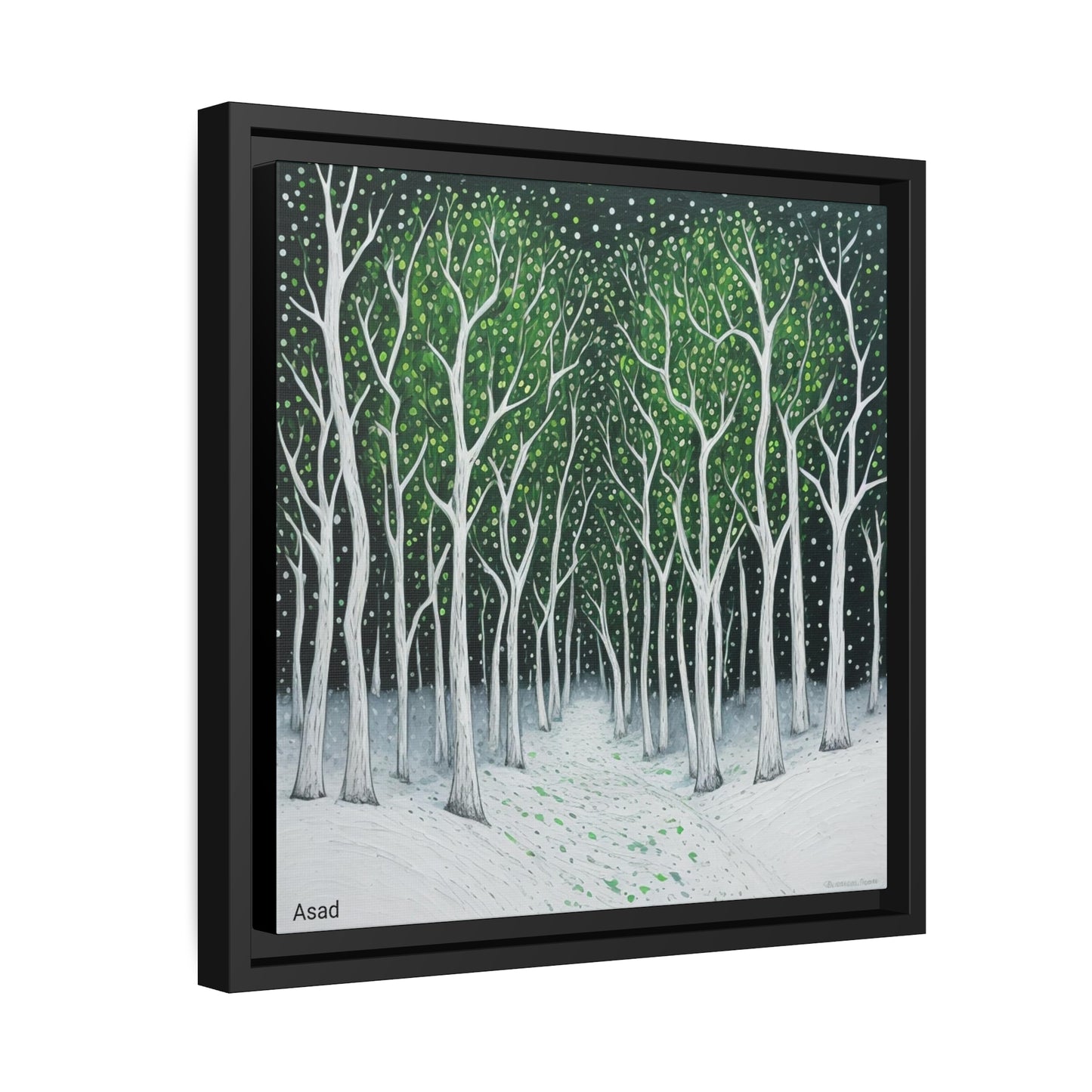 Matte Canvas, Black Frame