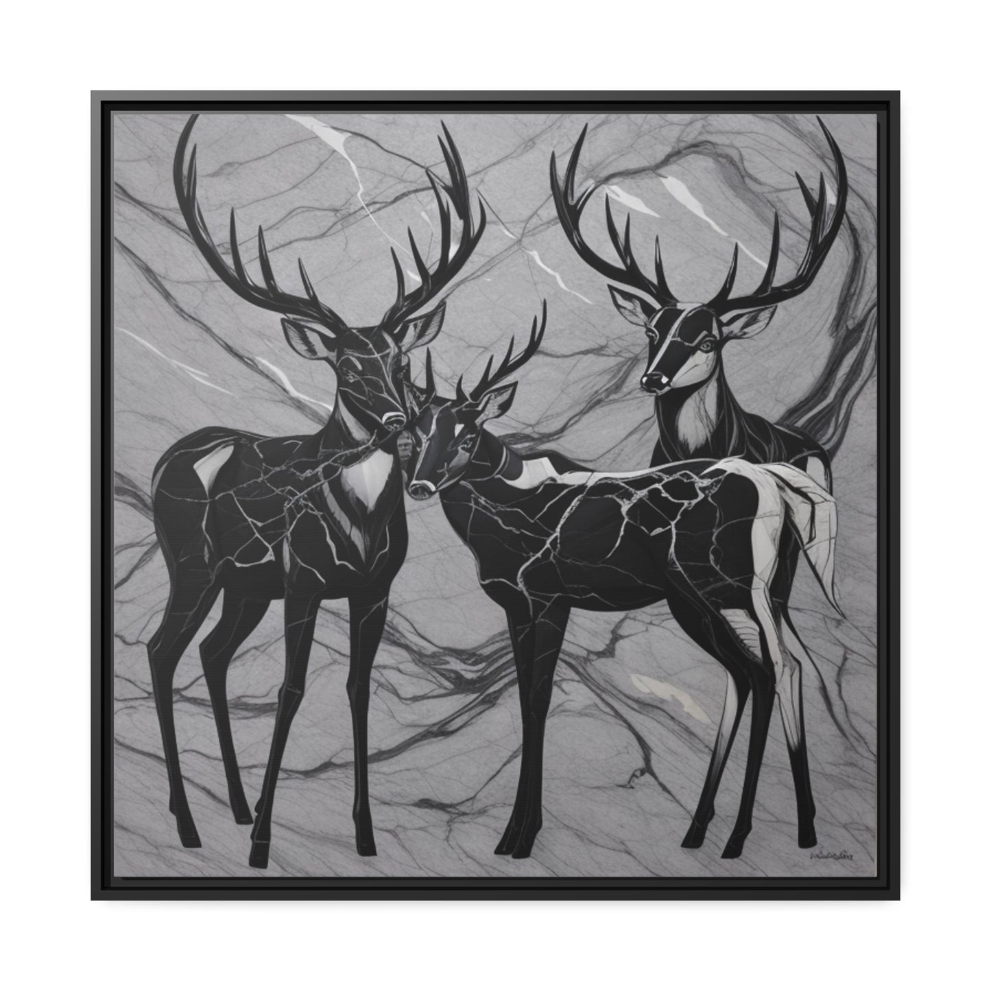 Matte Canvas, Black Frame