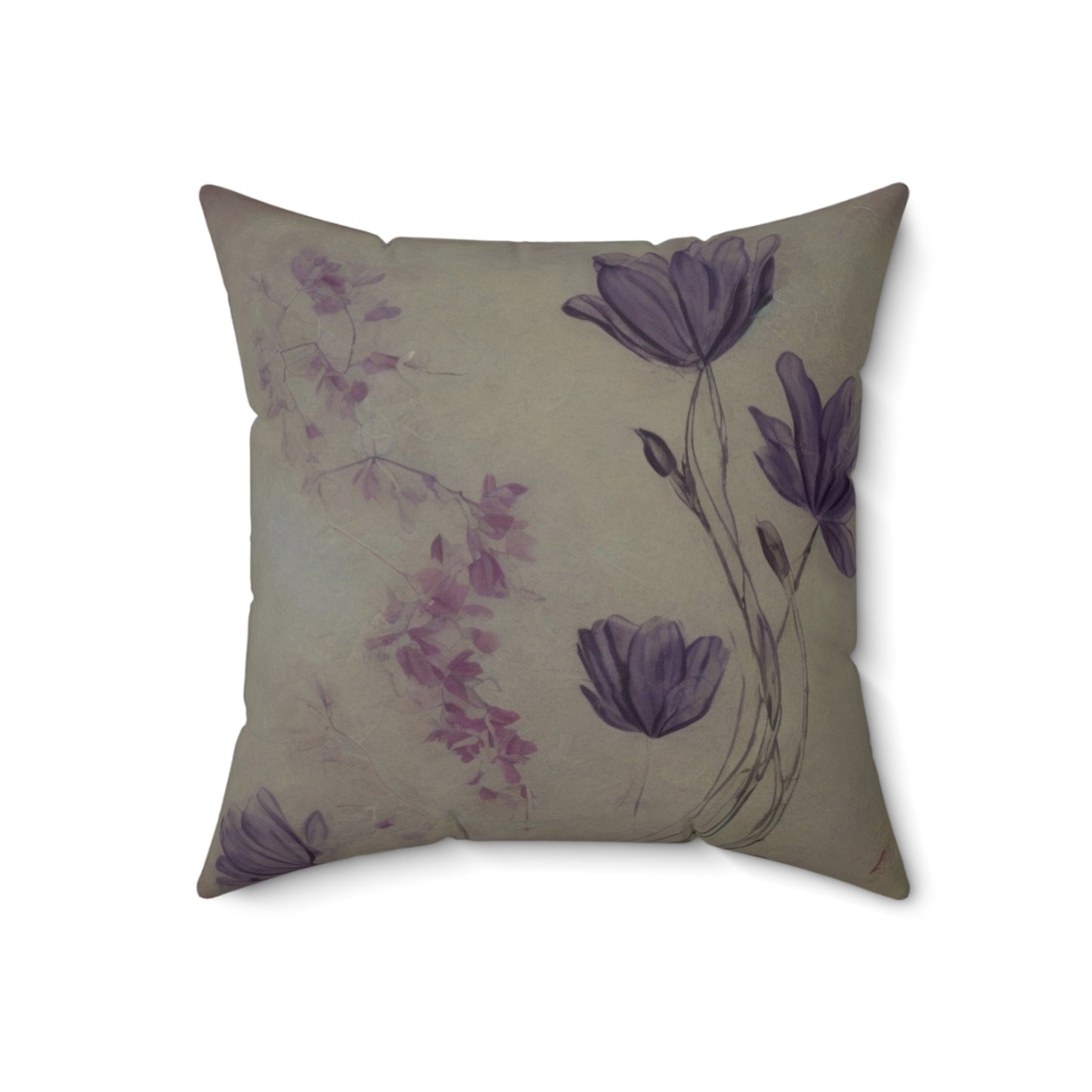 Spun Polyester Square Pillow