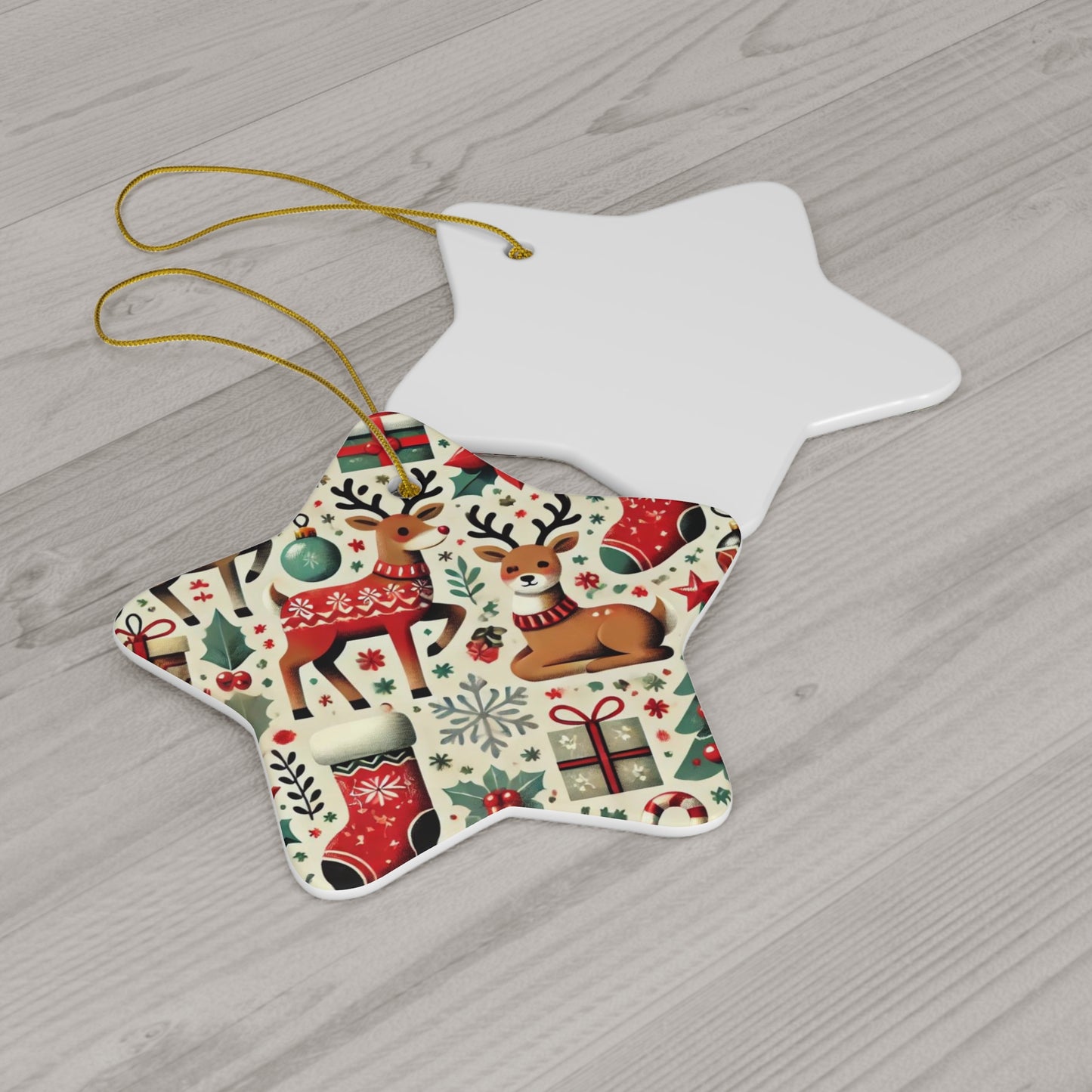 Ceramic Ornament, 4 Shapes