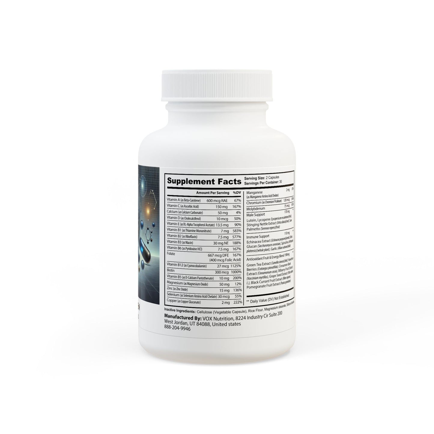 Multivitamin for Men Supplement (60 Capsules) By Dr. Asad Ali Syed