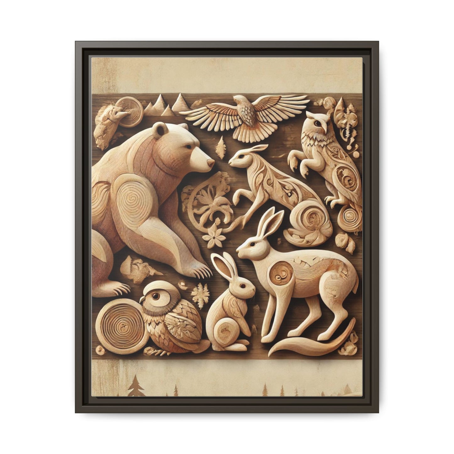 Matte Canvas, Framed (Multi-color)