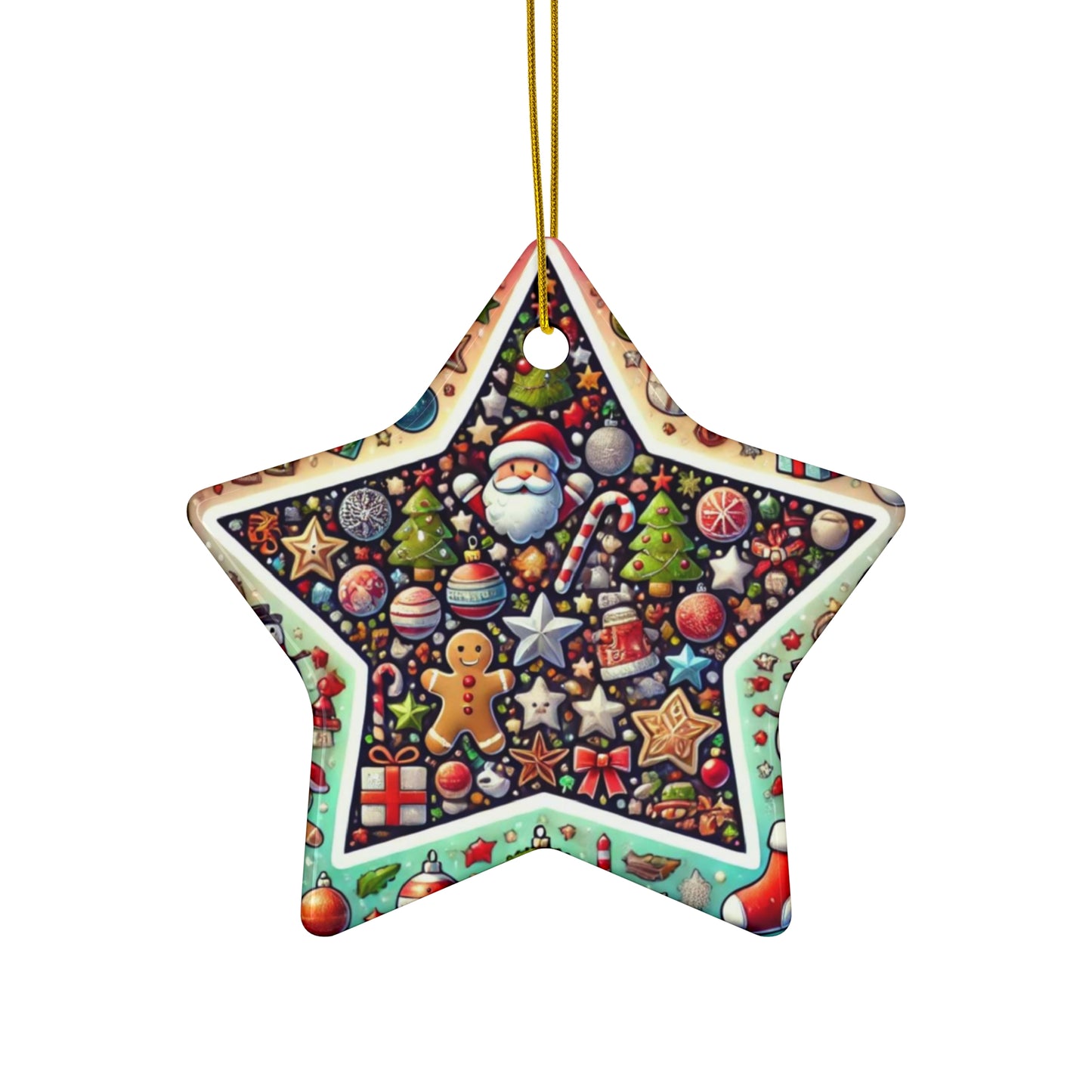 Ceramic Ornament, 4 Shapes