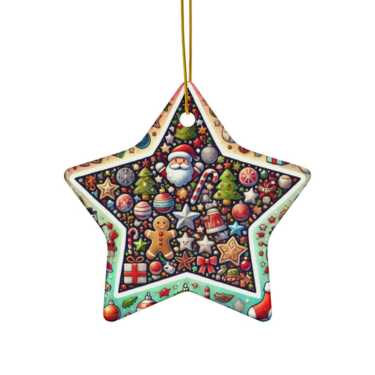 Ceramic Ornament, 4 Shapes