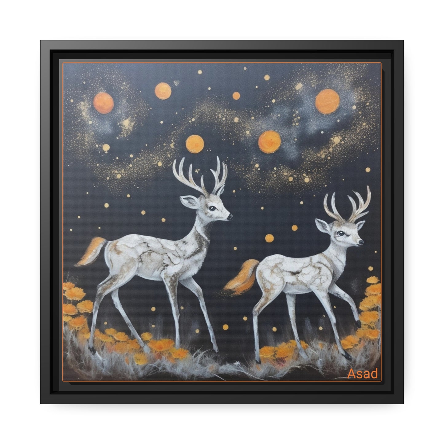 Matte Canvas, Black Frame