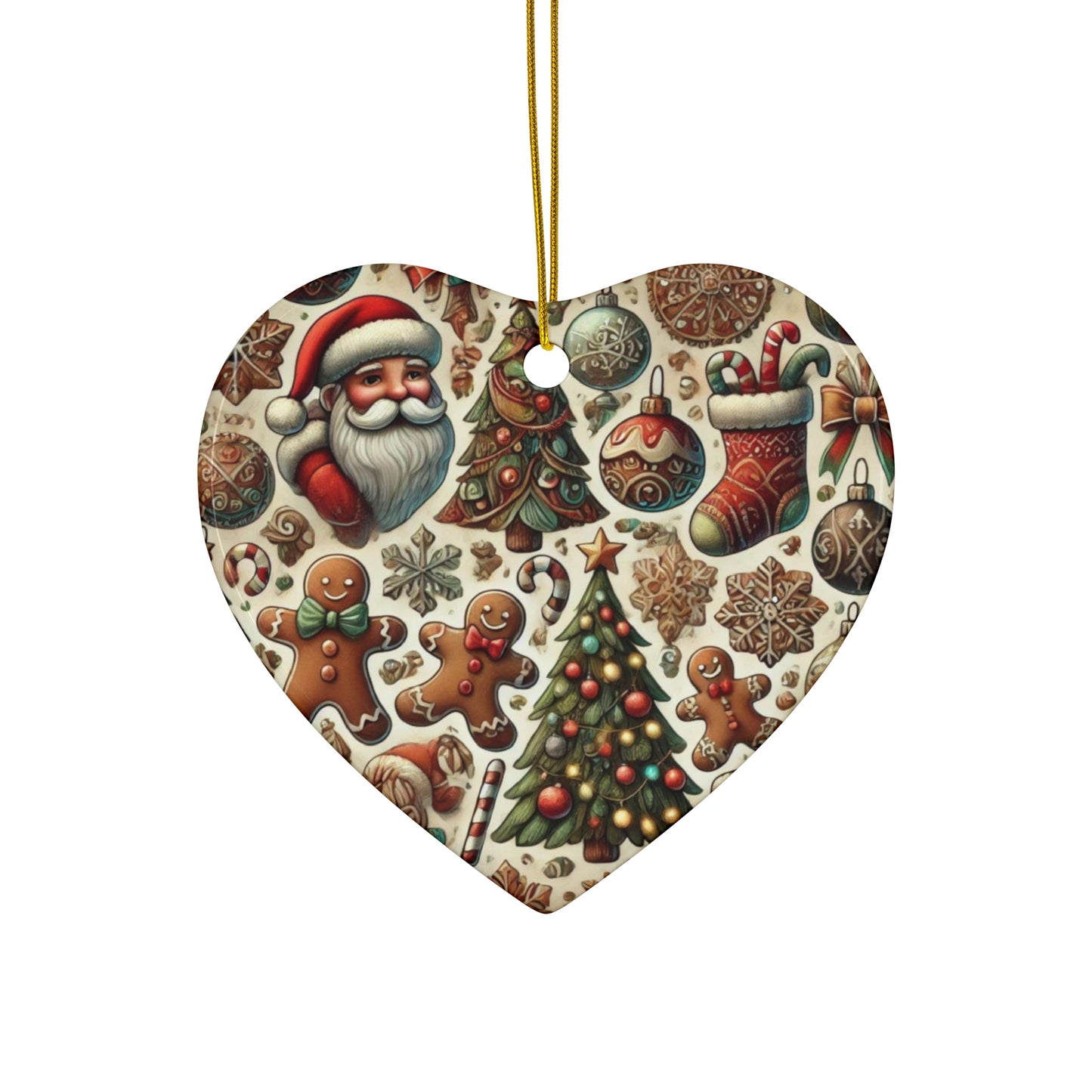 Ceramic Ornament, 4 Shapes