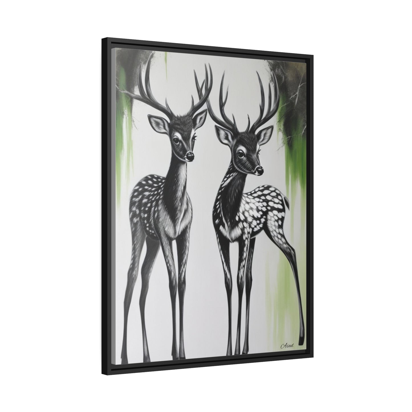 Matte Canvas, Black Frame