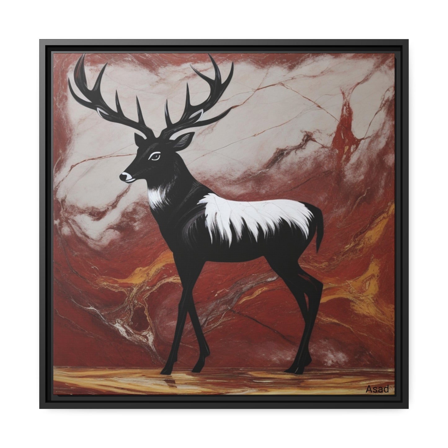 Matte Canvas, Black Frame