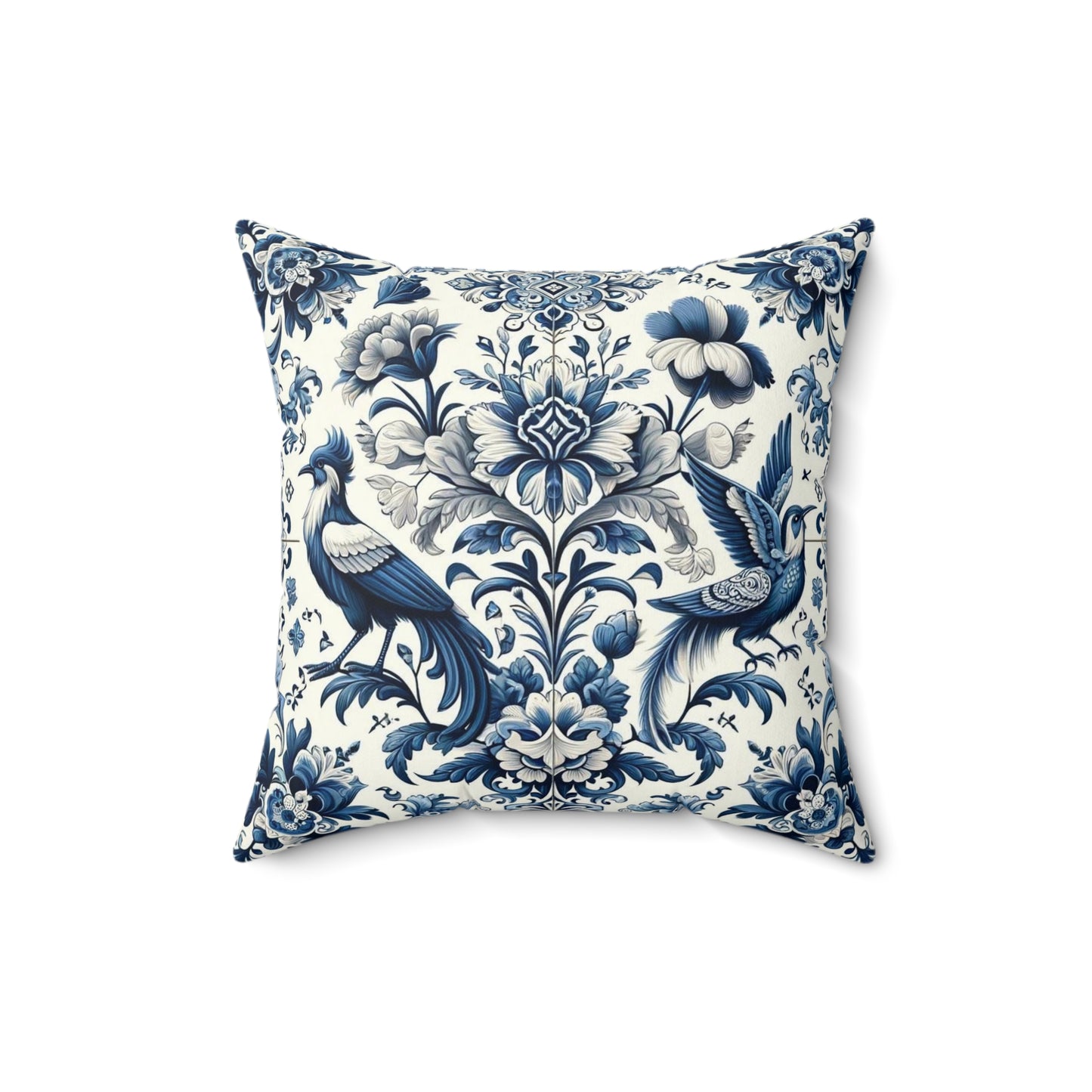 A Spun Polyester Square Pillow
