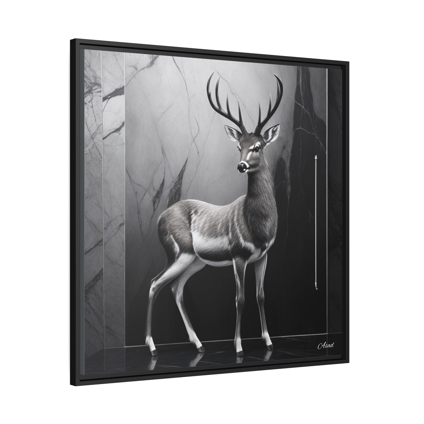 Matte Canvas, Black Frame
