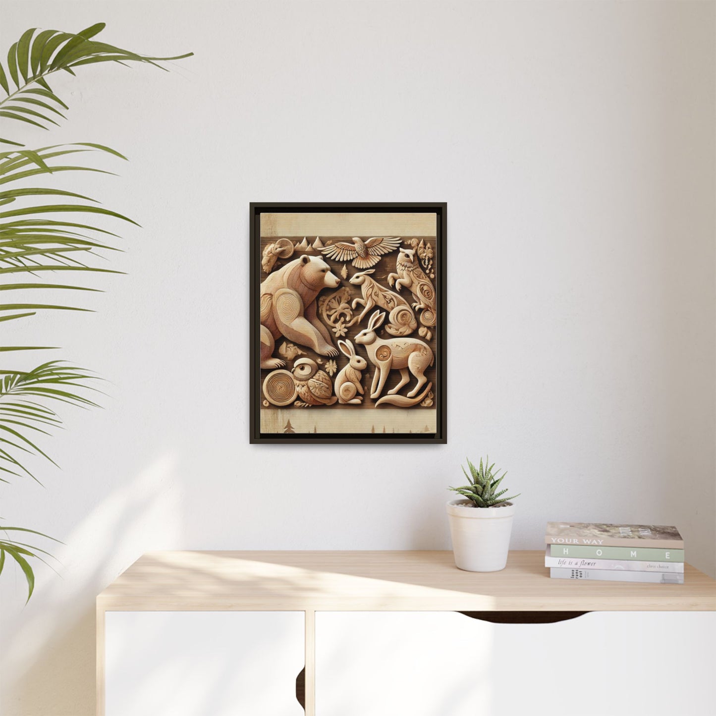 Matte Canvas, Framed (Multi-color)