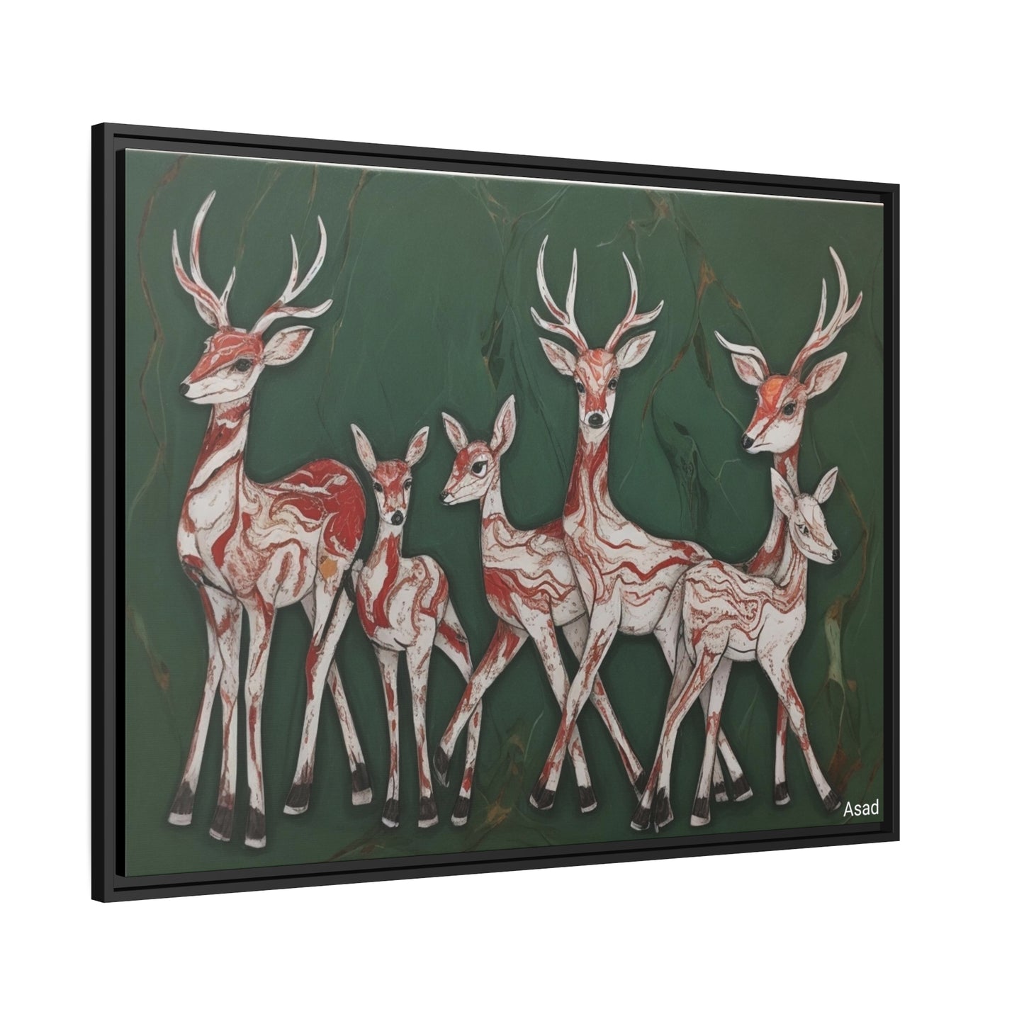 Matte Canvas, Black Frame