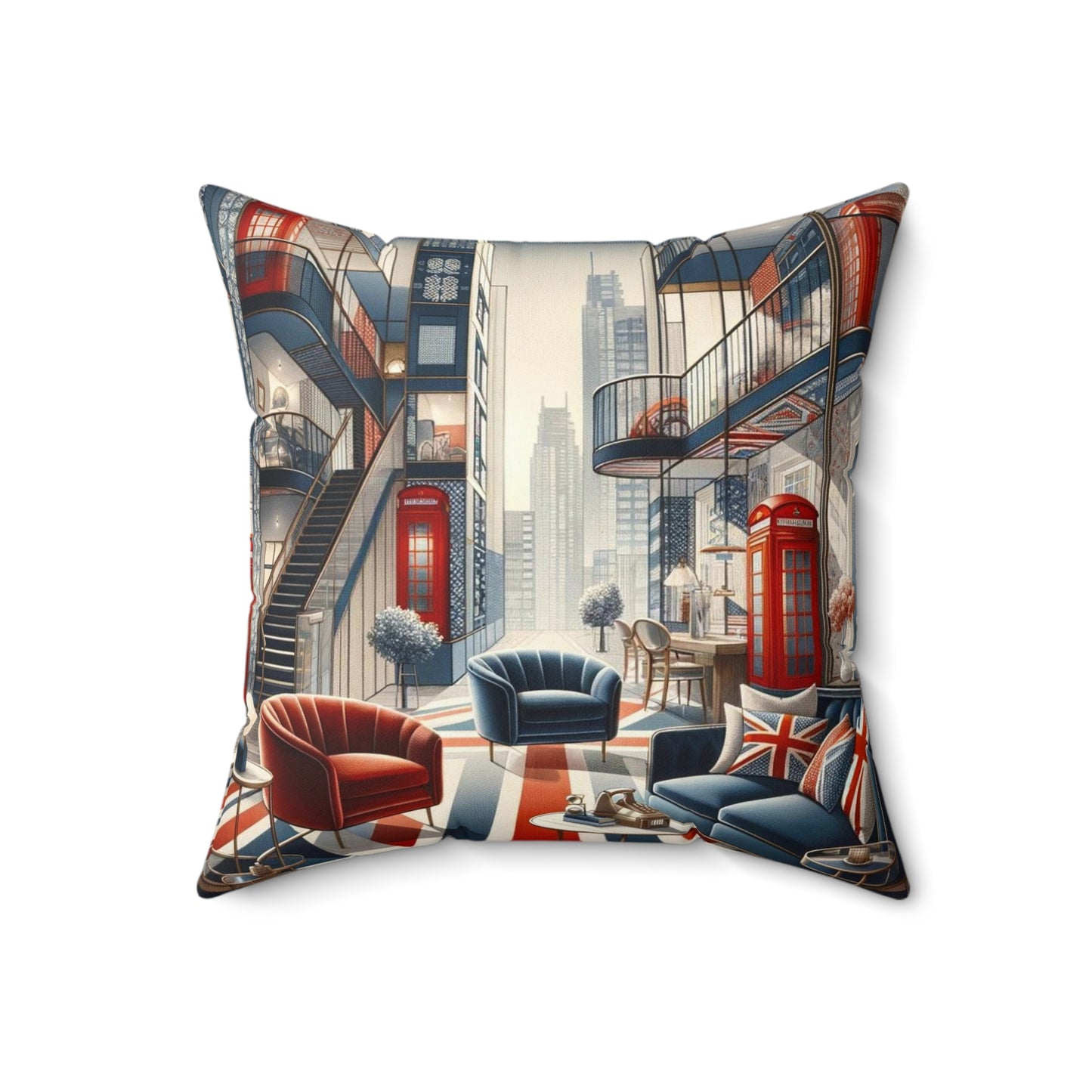 Spun Polyester Square Pillow