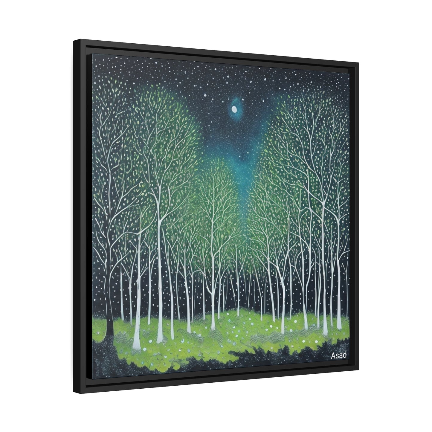 Matte Canvas, Black Frame