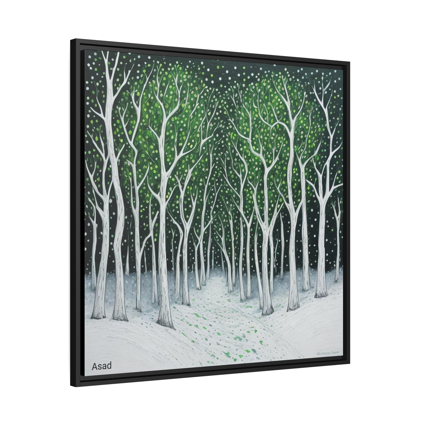 Matte Canvas, Black Frame