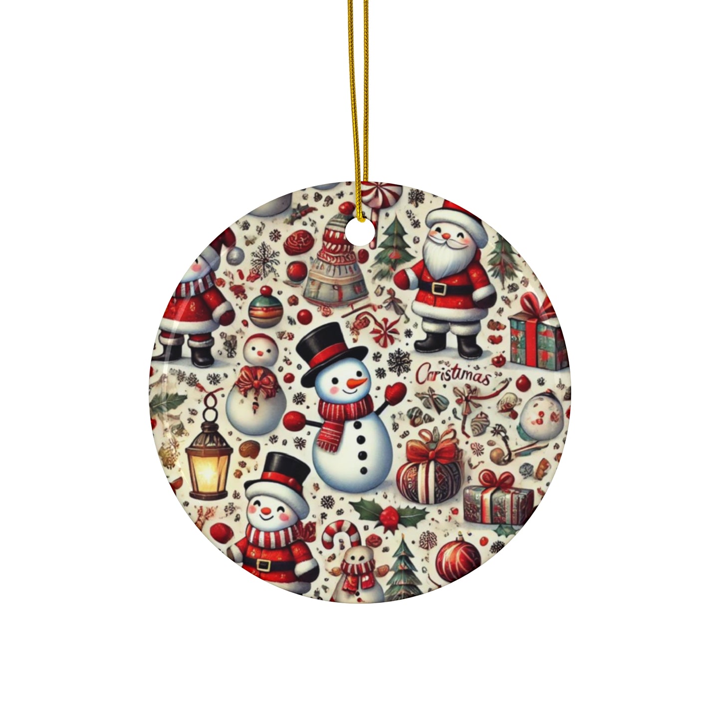 Ceramic Ornament, 4 Shapes