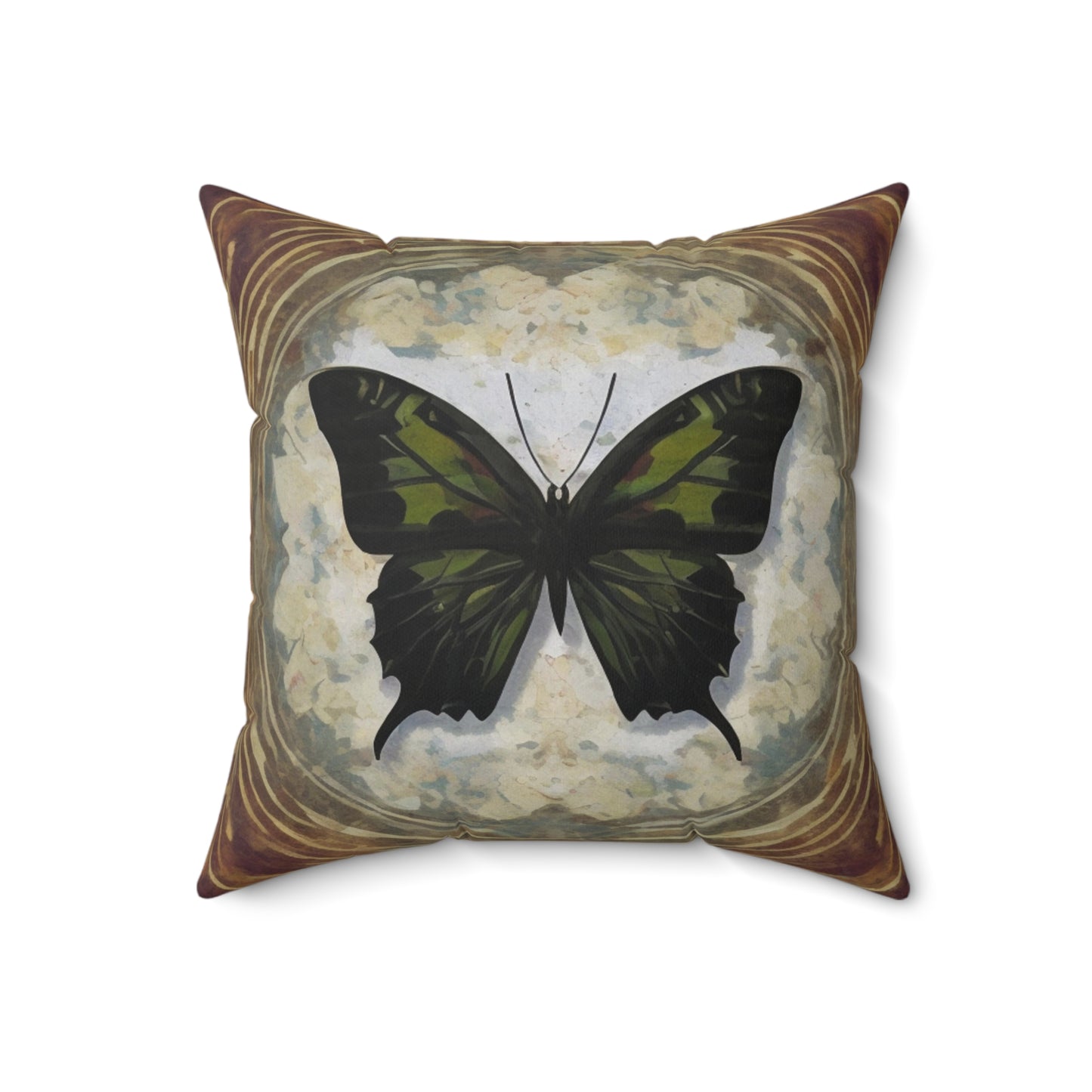 A Spun Polyester Square Pillow