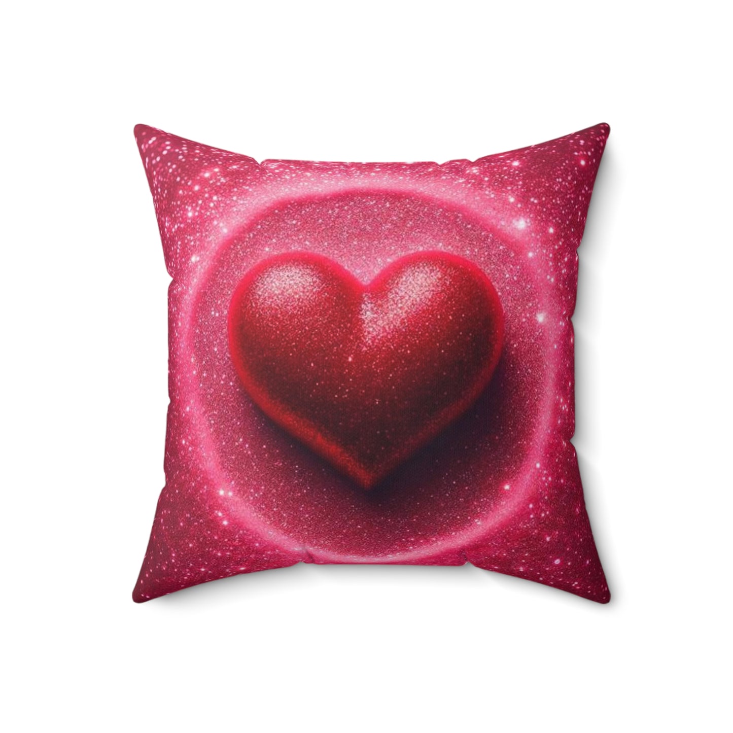 A Spun Polyester Square Pillow