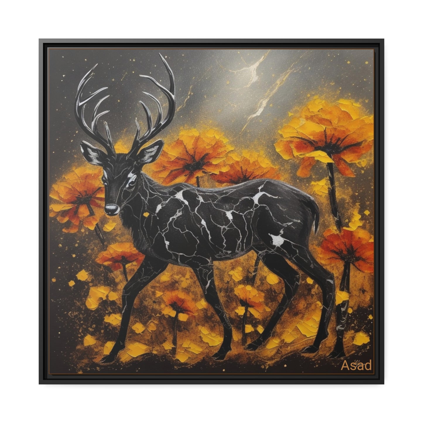 Matte Canvas, Black Frame