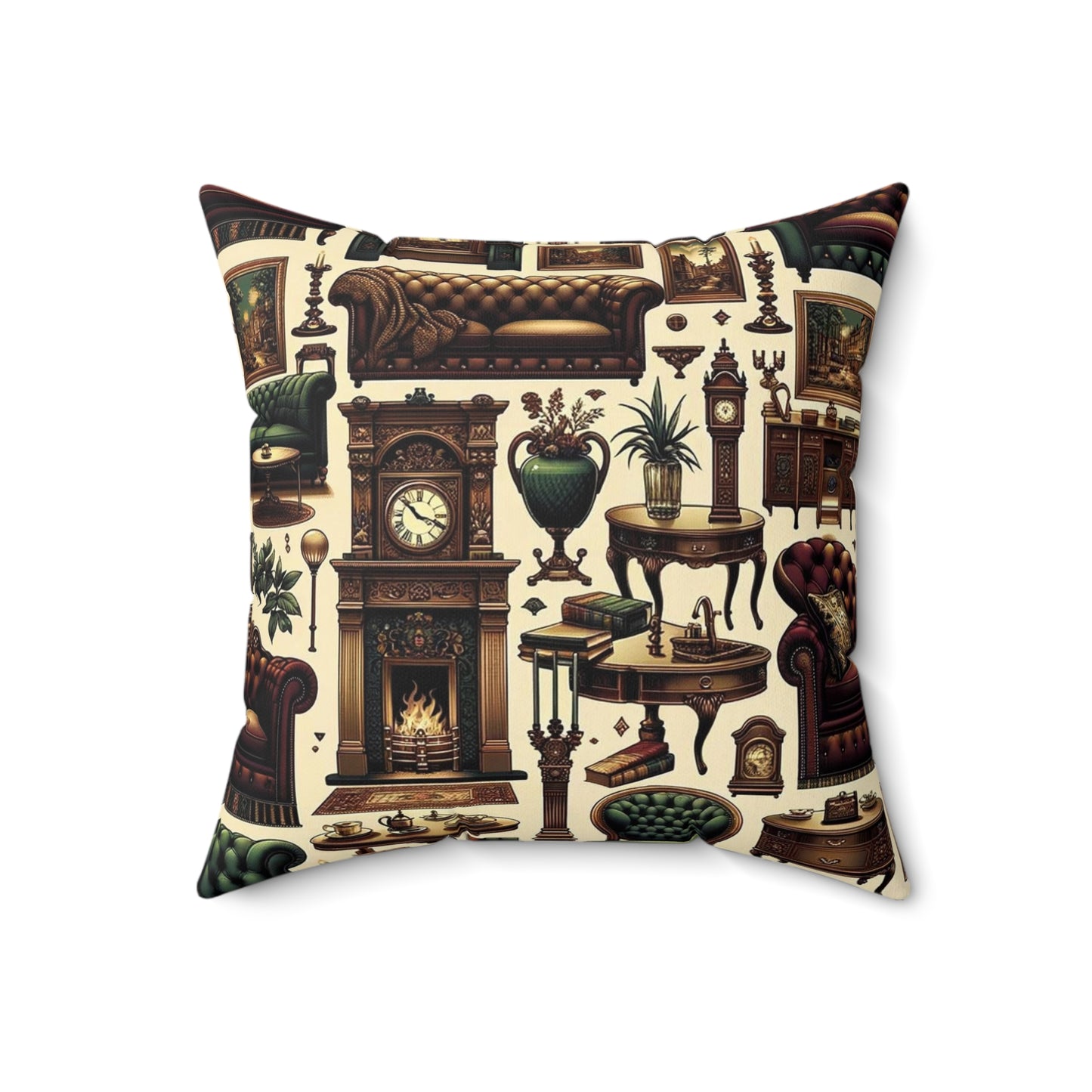 Spun Polyester Square Pillow
