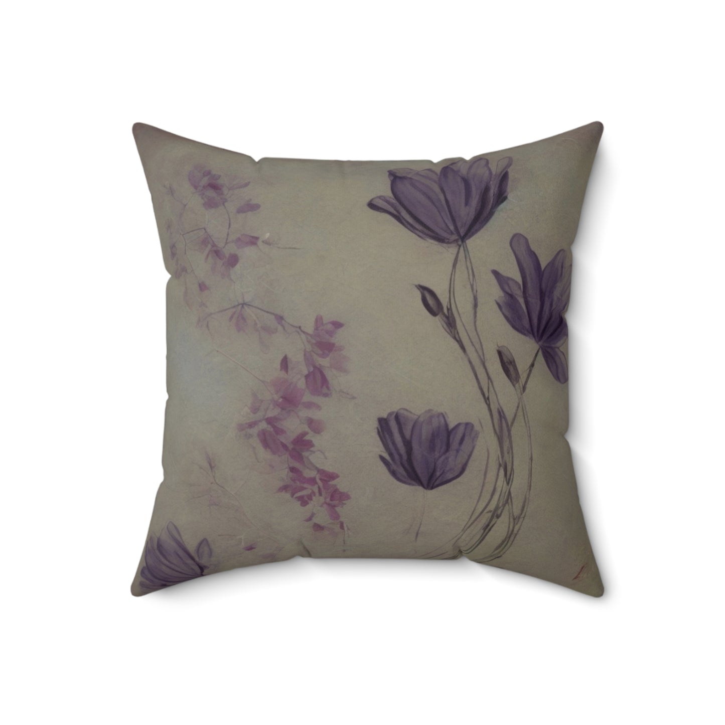 Spun Polyester Square Pillow