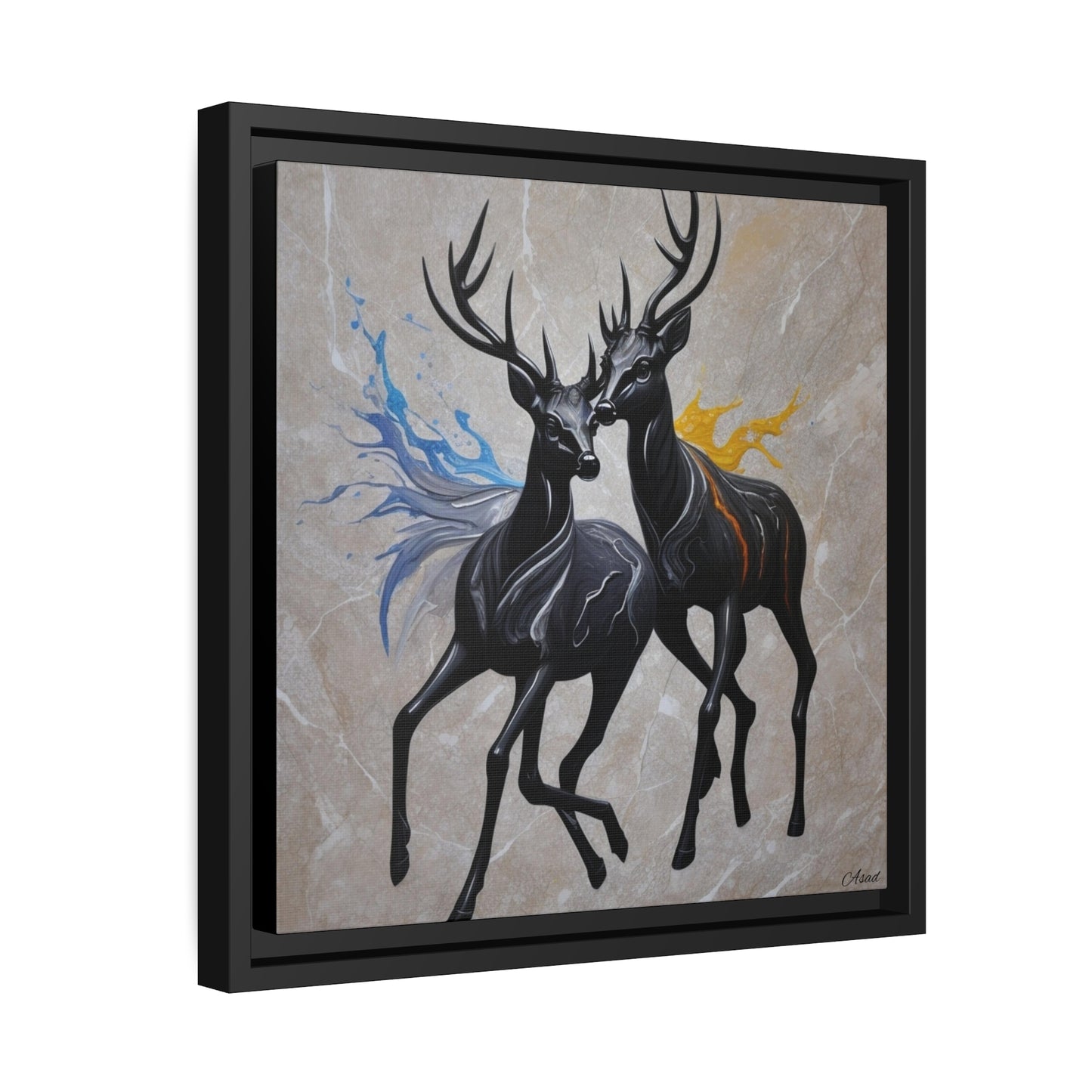 Matte Canvas, Black Frame