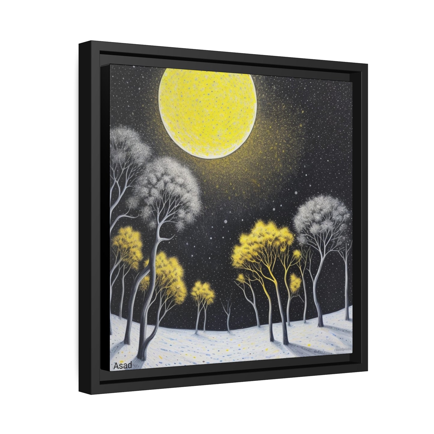 Matte Canvas, Black Frame