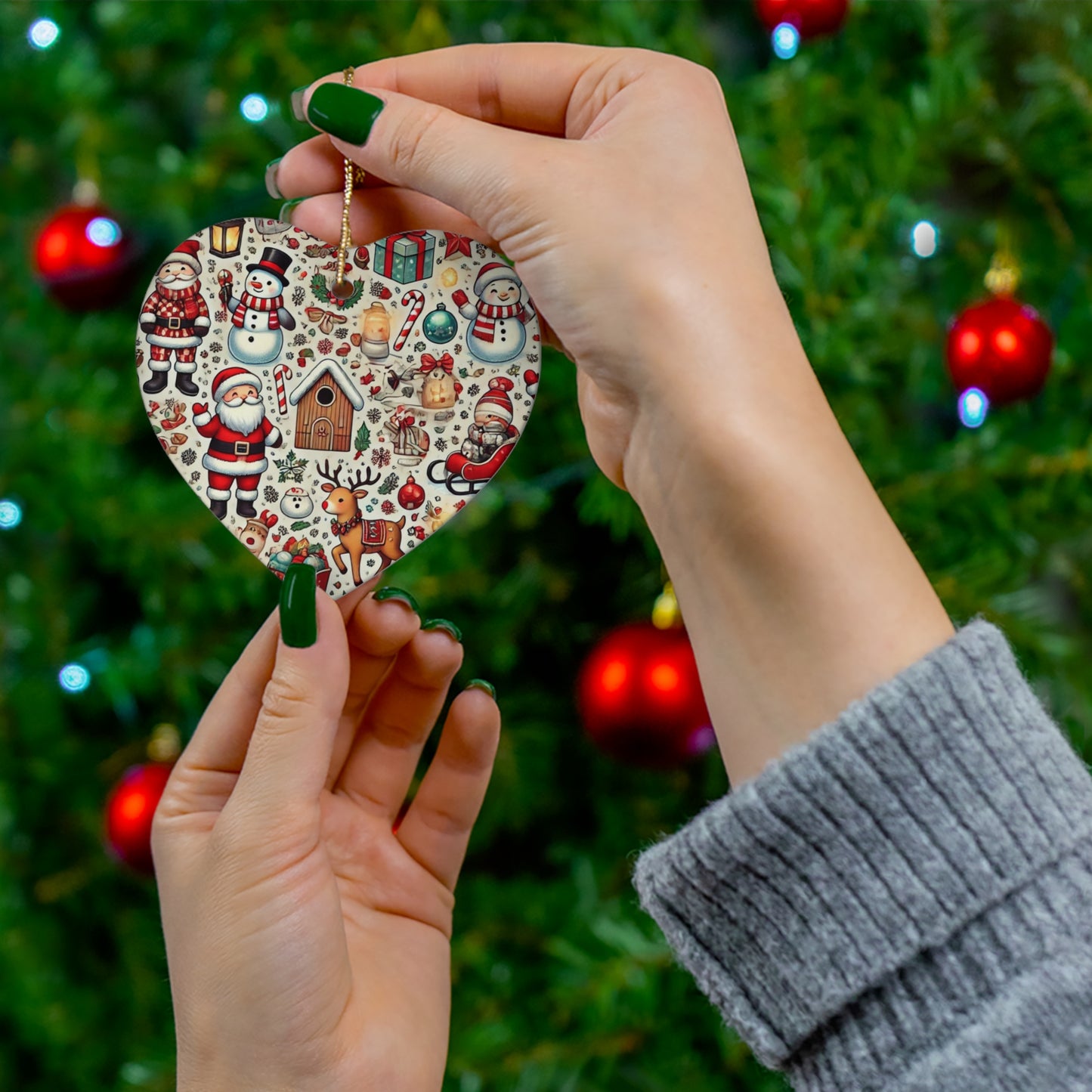 Ceramic Ornament, 4 Shapes