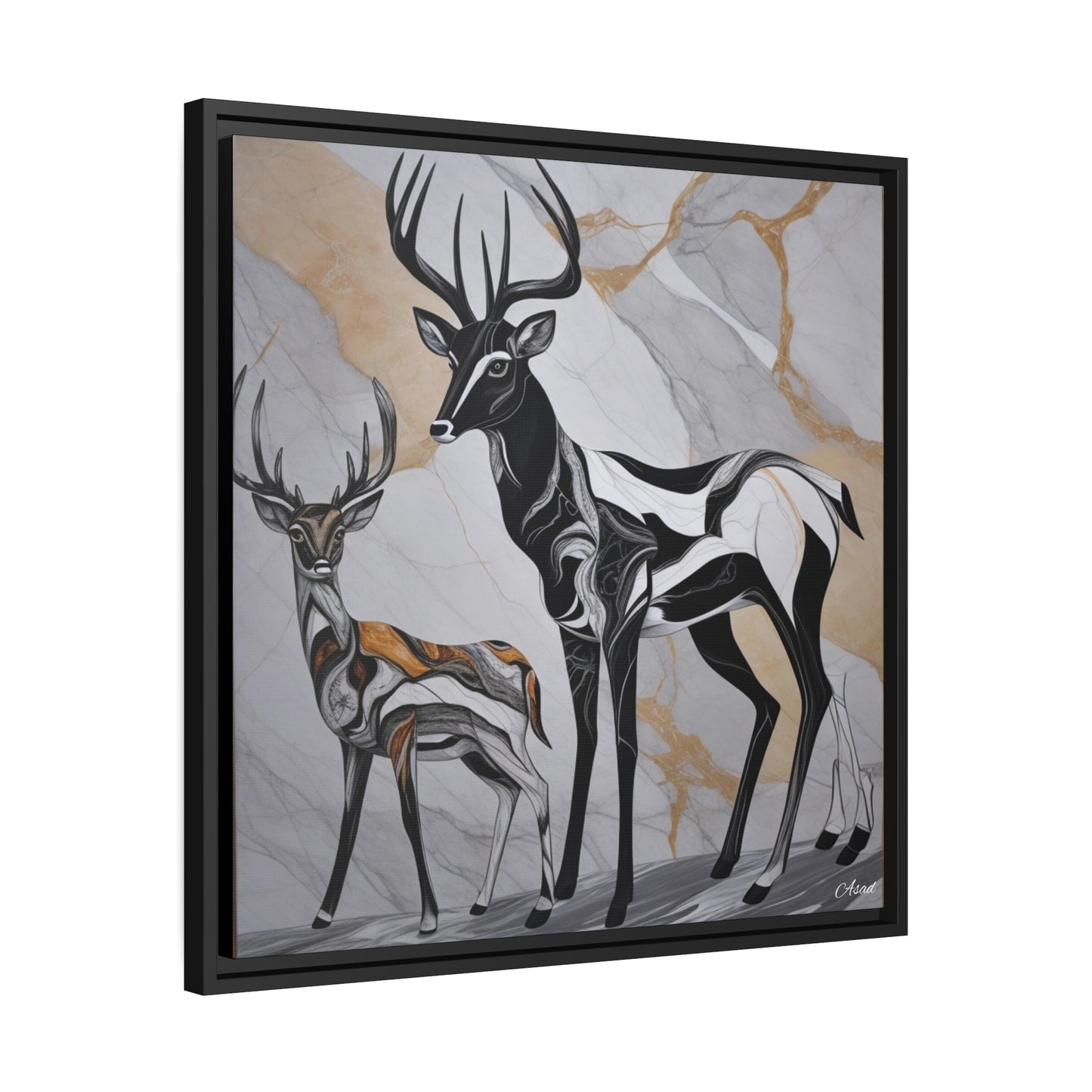Matte Canvas, Black Frame