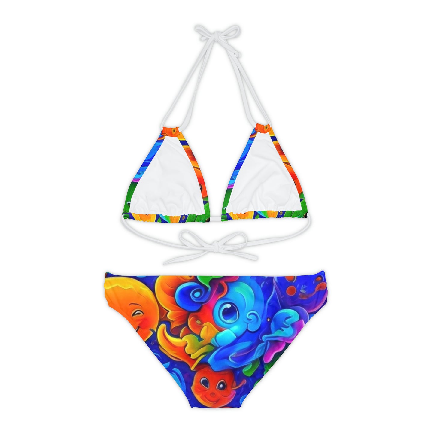 Strappy Bikini Set (AOP)