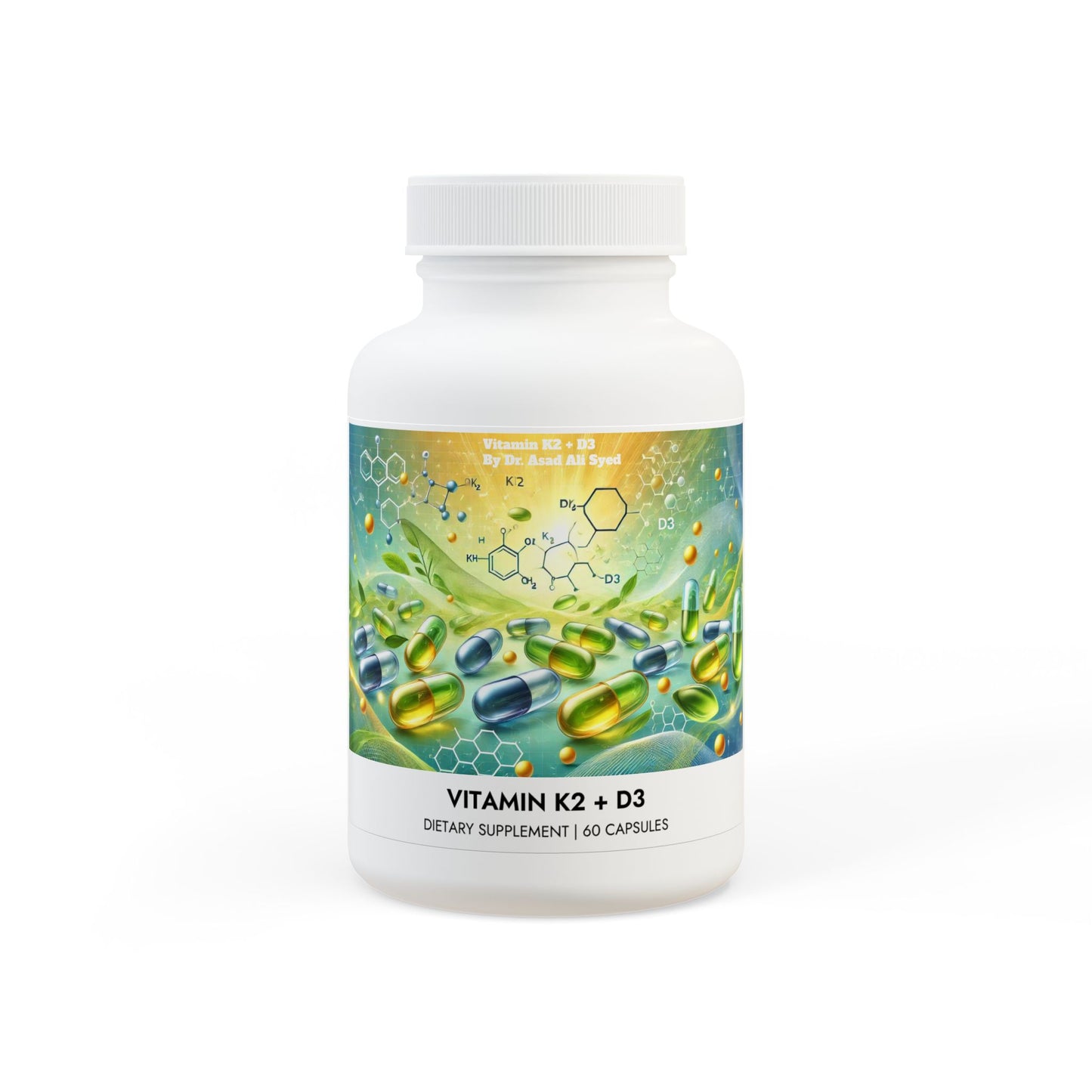 Vitamin K2 + D3 Supplement (60 Capsules) By Dr. Asad Ali Syed