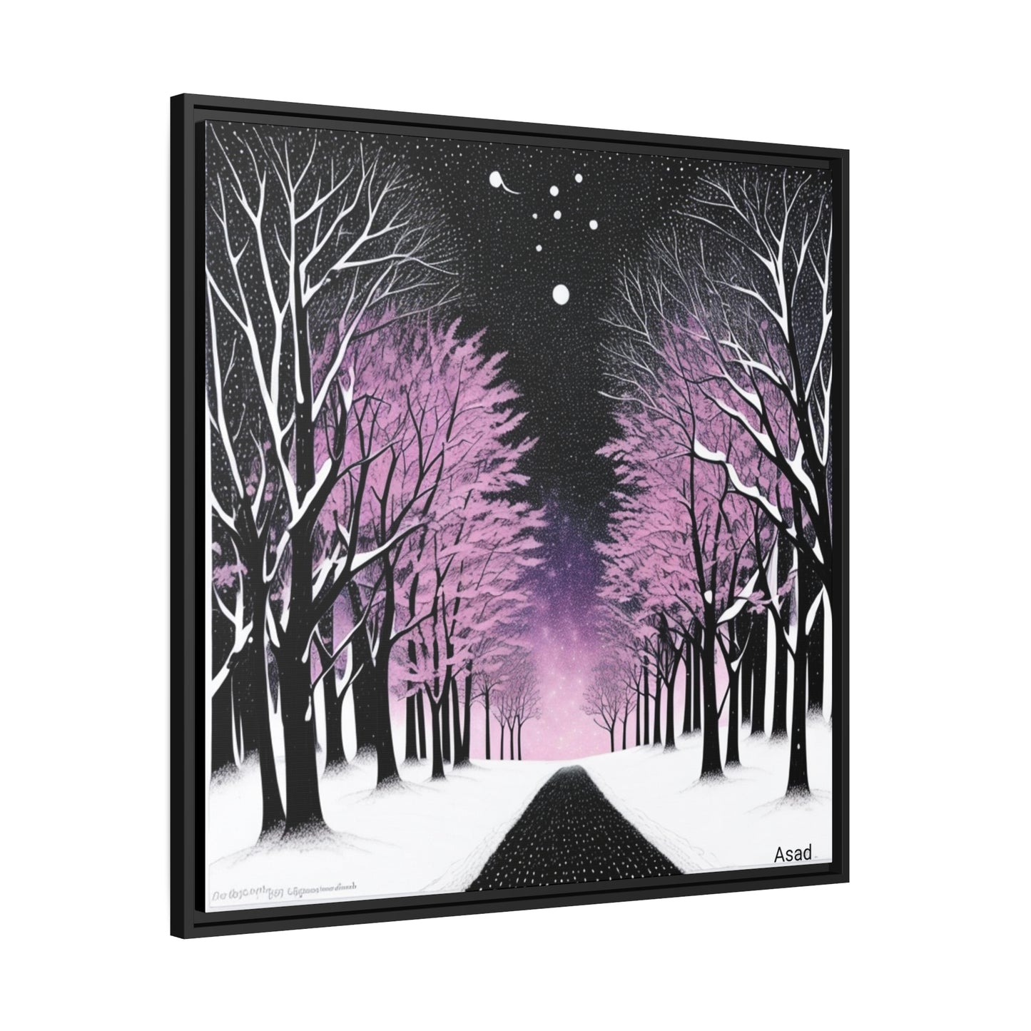 Matte Canvas, Black Frame