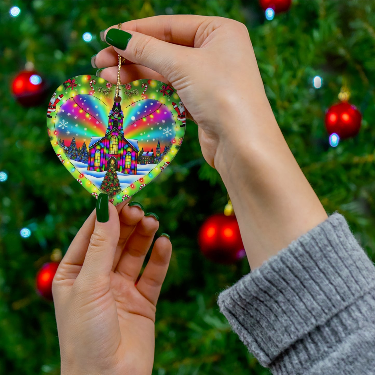 Ceramic Ornament, 4 Shapes