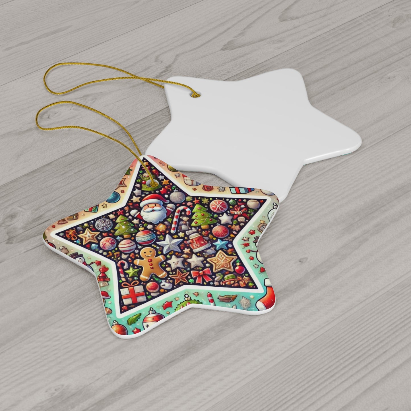 Ceramic Ornament, 4 Shapes