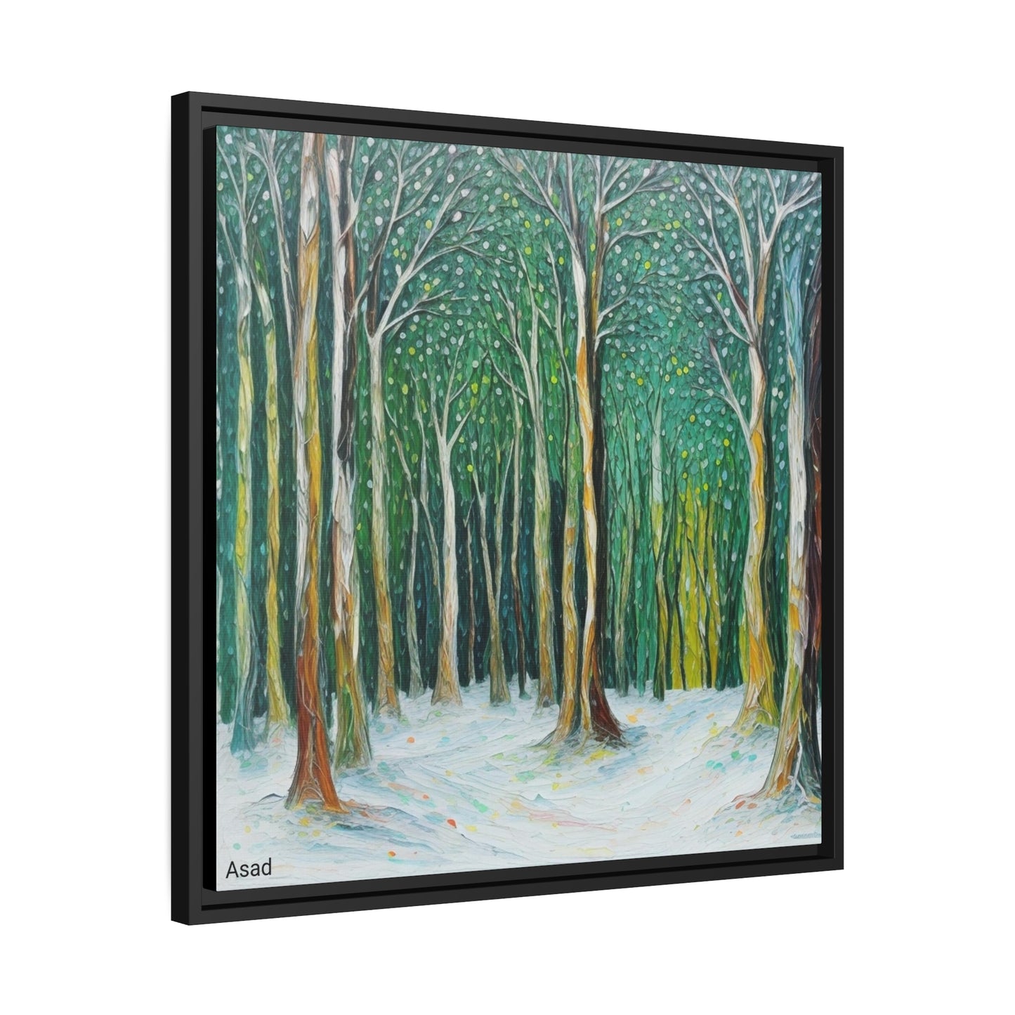 Matte Canvas, Black Frame