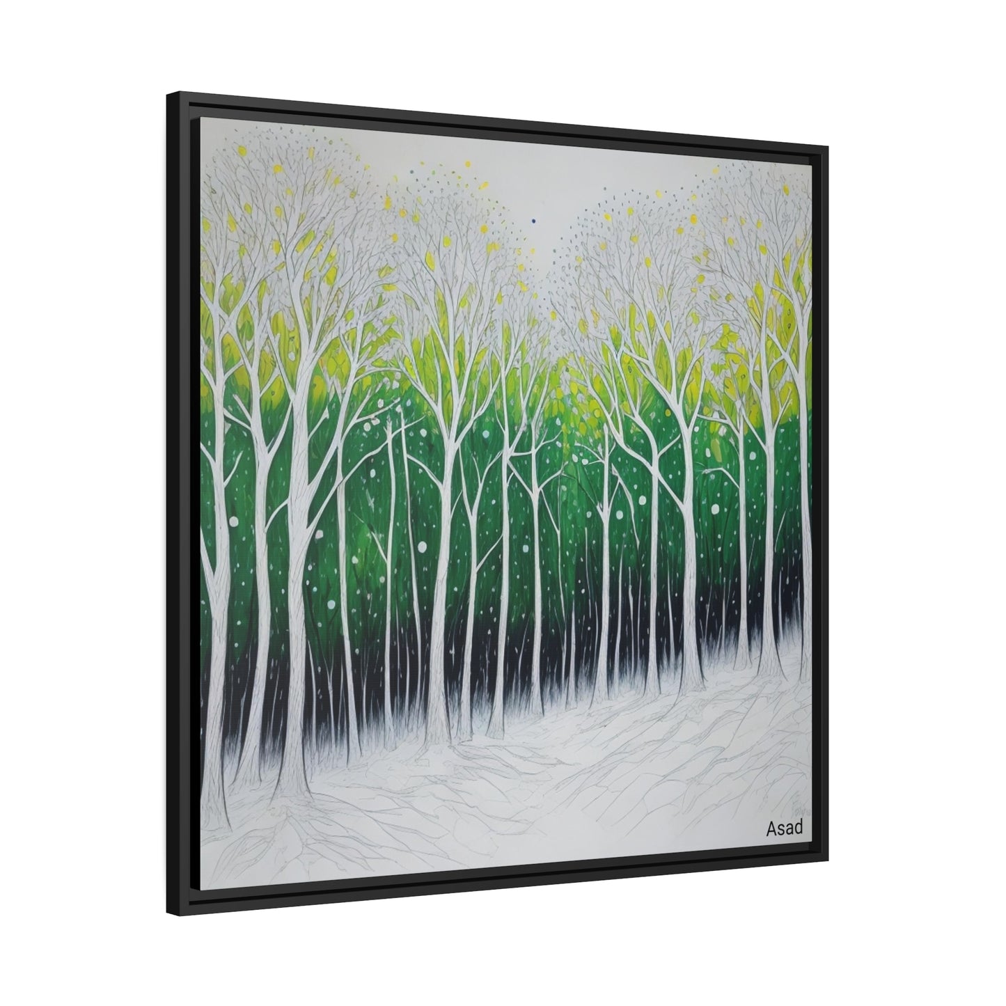 Matte Canvas, Black Frame