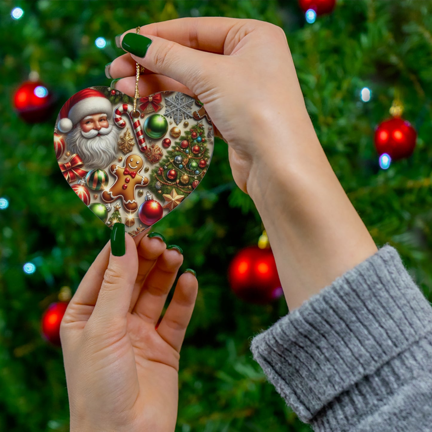 Ceramic Ornament, 4 Shapes