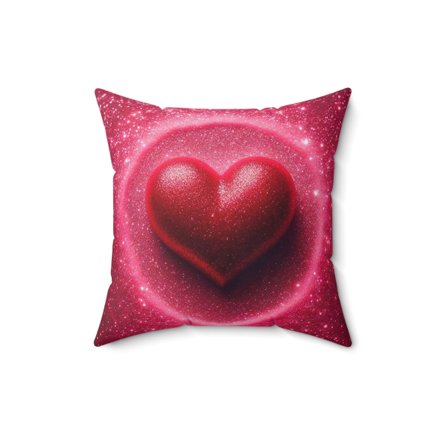 A Spun Polyester Square Pillow